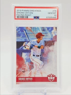 SHOHEI OHTANI 2018 DIAMOND KINGS ROOKIE FACING RIGHT #76 A RC PSA 10 Q1496 - Image 1 of 2