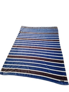 Nautica Boating Nautical Feel Plush Soft Throw Blanket Stripes Preppy College - Picture 1 of 4