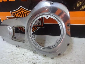 Harley Davidson FXR FLT Bagger USED EARLY PLAIN 3-HOLE DERBY PRIMARY COVER - Picture 1 of 10