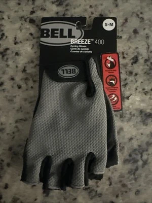 Nuevos Guantes de Ciclismo Bell Breeze 400 Gamuza Negra, S/M 7104415 Malla Transpirable Foto 1 de 4