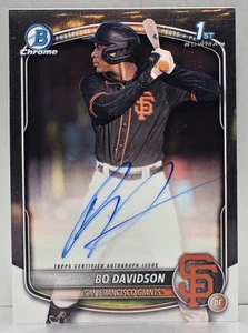 2025 Bowman Chrome Bo Davidson 1st Bowman Auto Autograph Card #CPA-BD - Bild 1 von 2