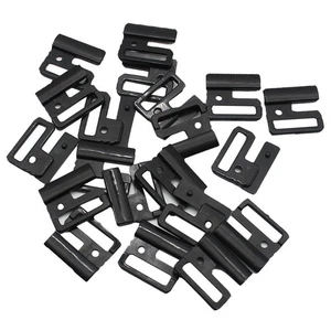 10 Sets Black Bra Strap Adjustment Buckle Sliders Clips - Picture 1 of 5