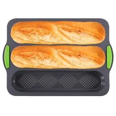 1 Stück Baguette-backblech Brötchen Backform Baguette Backform Baguetteblech ... - Bild 1 von 4