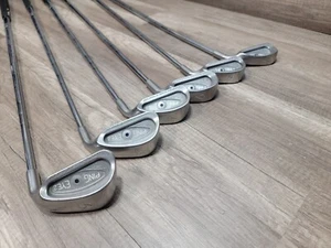 Ping RH Ping Eye 2 Black/ Blue Dot 4-9 Golf Iron Clubs Steel Shaft READ - Picture 1 of 17