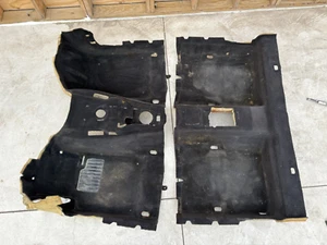 01-06 BMW E46 Coupe Front & Rear Black Floor Carpets Interior Set OEM - Picture 1 of 19