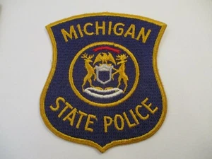 Michigan State Police Patch Sew On State Seal Deer - Picture 1 of 2