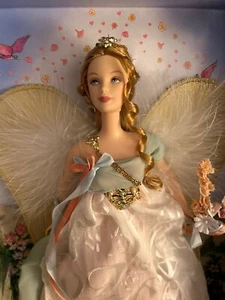 Barbie Golden Angel Doll Pink Label Rare 2006 NRFB W/ Certificate J9817 Green - Picture 1 of 11