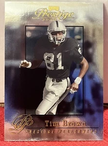 2000 Playoff Prestige Tim Brown #’d 0272/2500 Oakland Raiders #236 - Picture 1 of 2