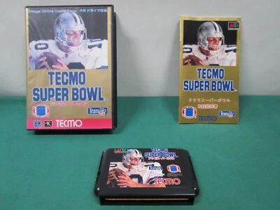 Mega-Drive Genesis - Tecmo Super Bowl - included box & manual. JAPAN GAME. 13740 - Image 1 of 4