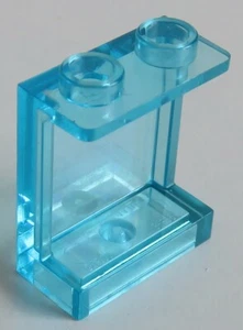 LEGO - 2 x Paneel 1 x 2 x 2 mit seitl. Verstärkung, transp. hellblau # 87552 - Bild 1 von 1