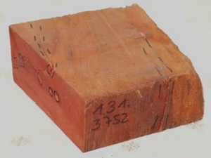 Redheart Chakte Kok Holz Messergriffe Edelholz Möbelbau Klotz basteln,18,5x11x5 - Bild 1 von 3
