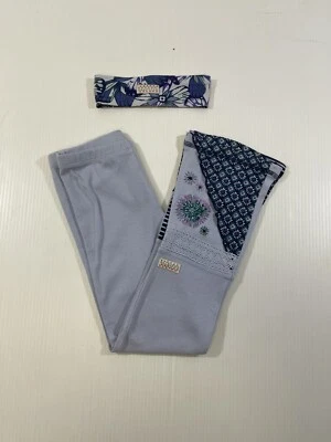 Juego de 2 diademas acampanadas con detalle floral de encaje mezcla de algodón para niñas Naartjie Foto 1 de 4