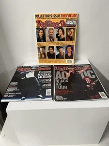 Rolling Stone Magazine X3 Bundle 2008, 2009, 2010 AC/DC, Michael Jackson, Coleccionista - Imagen 1 de 5
