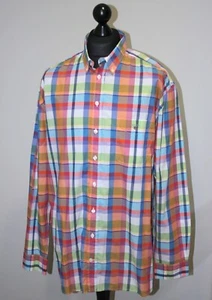GANT Madras Beach Poplin mens check regular fit shirt Size XL - Picture 1 of 6