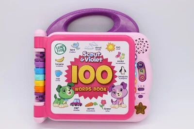 Leap Frog Scout and Violet Electronic 100 Words Book: Pink w/ Purple Handle - Image 1 of 4