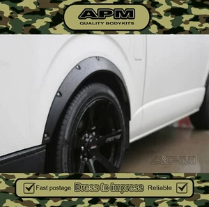 Quality Fender Guard Wheel Flare For Toyota Hiace Van 2004-2018, Front & Rear - Picture 1 of 12