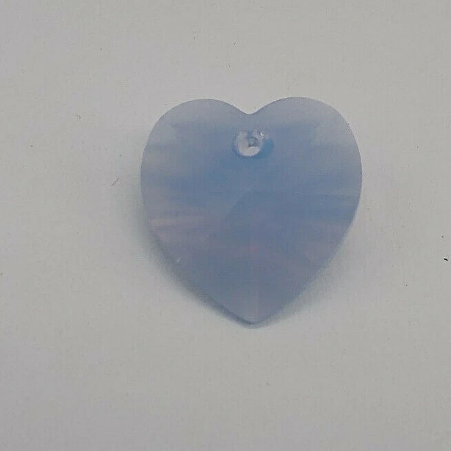 Colgante Corazón 6228 Cristal Swarovski Ópalo Azul Aire 14mm; ¡Raro! Hermoso! Foto 1 de 1