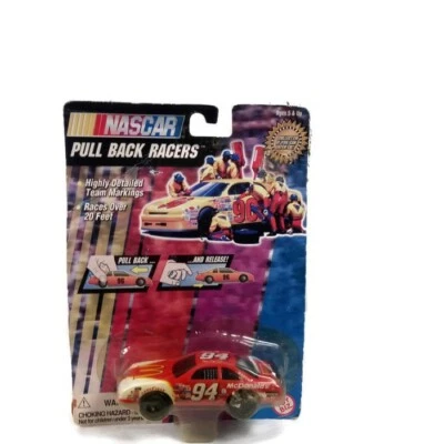 1997 Nascar Bill Elliott McDonalds Team Pull Back Racer Vintage NEW In Package  - Image 1 of 4