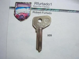 Key Blank for Vintage Fiat Gas Cap - Many European motorcycles/motorscooters X99 - Bild 1 von 1