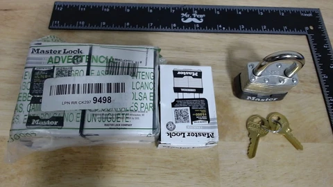 MasterLock 1KA - 1-3/4 Inch Wide Laminated Steel Padlock - LOT OF 6 Cover