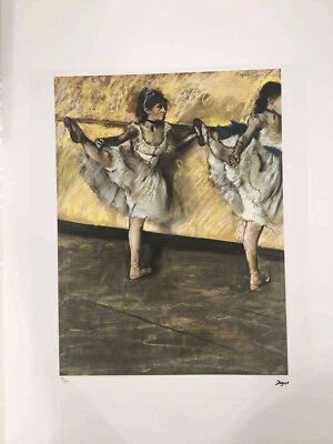 Edgar Degas Litografía Off Set cm 50x70 Firma en Hoja Certificado de Foto 1 de 4