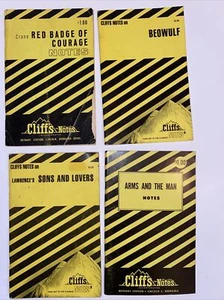 Lot of 4 Cliff Notes. like monarch. acceptable to excellent condit’n. see pics. - Picture 1 of 1