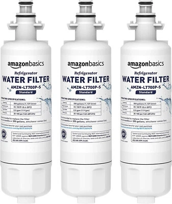 Amazon Basics Replacement Refrigerator Water Filter LT700P-S (3 Pack) New Sealed - Image 1 of 4