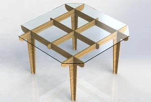 Aspire ArtCAM VCarve Vectors DXF Files Table Design For CNC Router And Laser - Picture 1 of 5