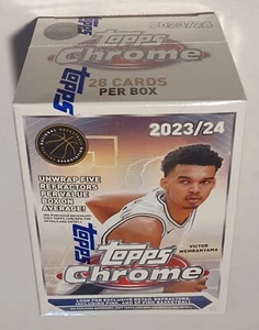 2023-24 Topps Cromo NBA Baloncesto Tarjeta Coleccionable Blaster Value Box 28 Refractores - Imagen 1 de 4
