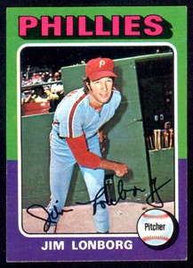 1975 Topps Mini Jim Lonborg Philadelphia Phillies #94