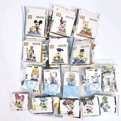 Lof Of 15 LOZ Mini iBlock Fun & Mini Block Mickey Minnie & Friends Elsa Anna Etc - Image 1 of 4