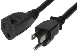 Cable de extensión de alimentación de 25 pies 16 AWG para ahorro de toma de corriente (NEMA 5-15R a NEMA 5-15P) - Imagen 1 de 5