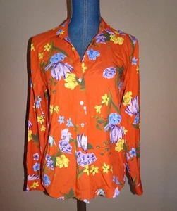 Elie Tahari Holland Dream Floral Silk Blend Button Up Top Size S (8/10) NWT - Picture 1 of 4