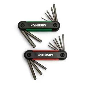 Husky Ball End Folding Hex Key (8-Pieces MM) - Picture 1 of 15