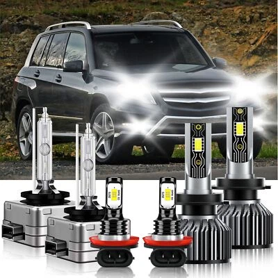 Kit de 6 faros LED + combo de faros antiniebla para Mercedes-Benz GLK350 2009-2012 Foto 1 de 4