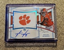 2023 Panini National Treasures Collegiate Myles Murphy Team Logo Signature 1/1 