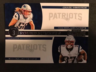2019 Panini Contenders Round Numbers #RN-WH Chase Winovich, Damien Harris - Image 1 of 2