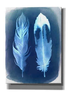 Epic Graffiti 'Feather Negatives II' by Grace Pop, Canvas Wall Glass - Picture 1 of 6