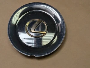 98 99 00 LEXUS LS 400 7INCH CHROME CENTER CAP Gold Emblem - Picture 1 of 4