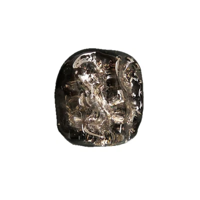 Button Antique - Designer - André Molco - Glass - 24 Mm- French Designer Button - Image 1 of 4