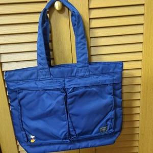 Porter x Snoopy Navy Tote Bag Large Canvas Collaboration Neu - Bild 1 von 7