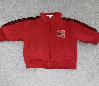 Детская толстовка Nebraska Huskers 3–6 м красная спортивная куртка на молнии Cornhuskers - Изображение 1 из 4