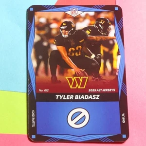 2025 UNO Elite ALT TRIKOT BASE BLAU #012 TYLER BIADASZ - Bild 1 von 1