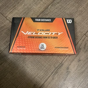 Wilson Tour Velocity Distance Golf Balls White 15 Ball Pack High Energy Core - Picture 1 of 4