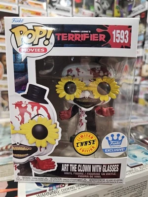 Funko Pop Terrifier Art The Clown #1593 (Chase) Limited Edition W/pop Protector - Image 1 of 4