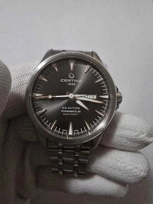 Certina DS Action Day-Date, Powermatic 80, Swiss Automatic Watch, Grey - Image 1 of 4