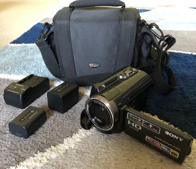 Sony HDR-XR350V Handycam AVCHD Video Camcorder 160GB HDD w GPS, 2 Batt. *NICE* - Image 1 of 4