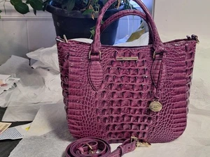 Brahmin Melbourne Lena Umhängetasche Dewberry Leder Neu - Bild 1 von 9