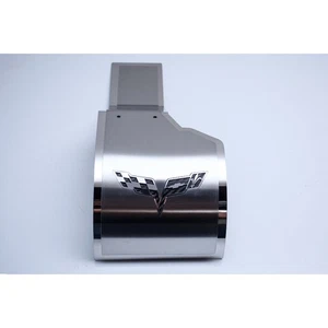 ACC Alternator Cover Yellow CF Flags Inlay fits 2005-2013 Corvette Z06/GS-Deluxe - Picture 1 of 9