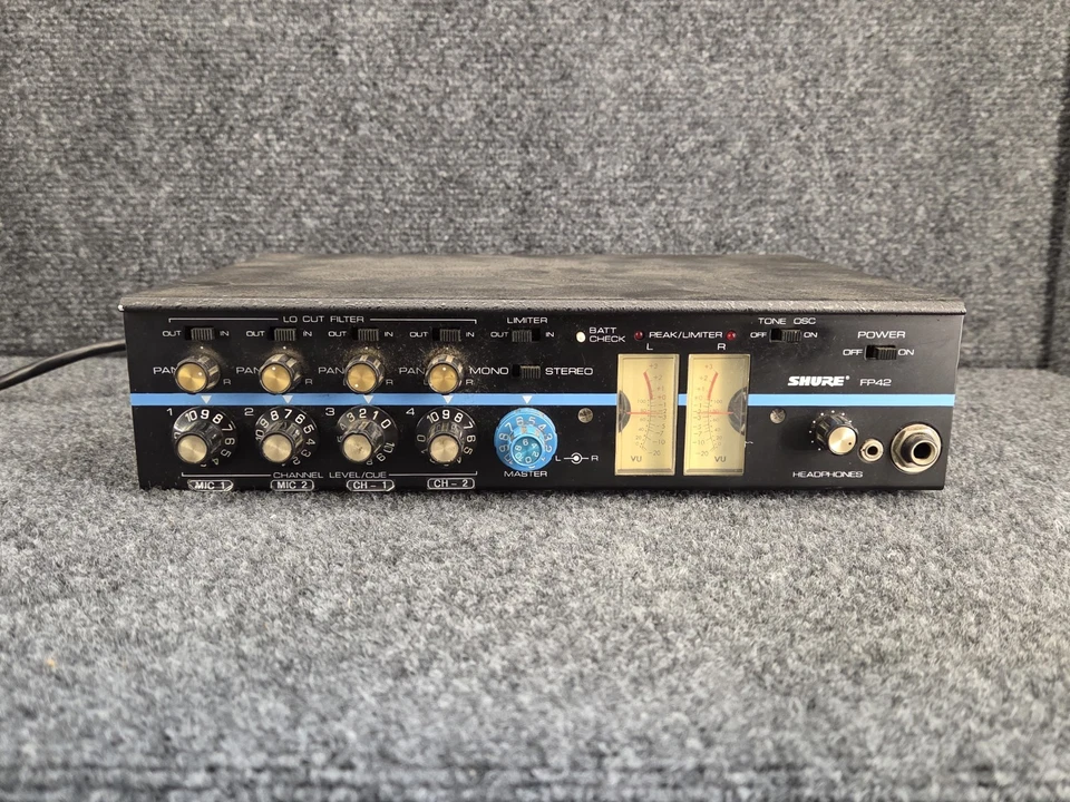 Shure FP42 4-input 2-Output Broadcast Stereo Microphone Mixer - Image 1 of 4